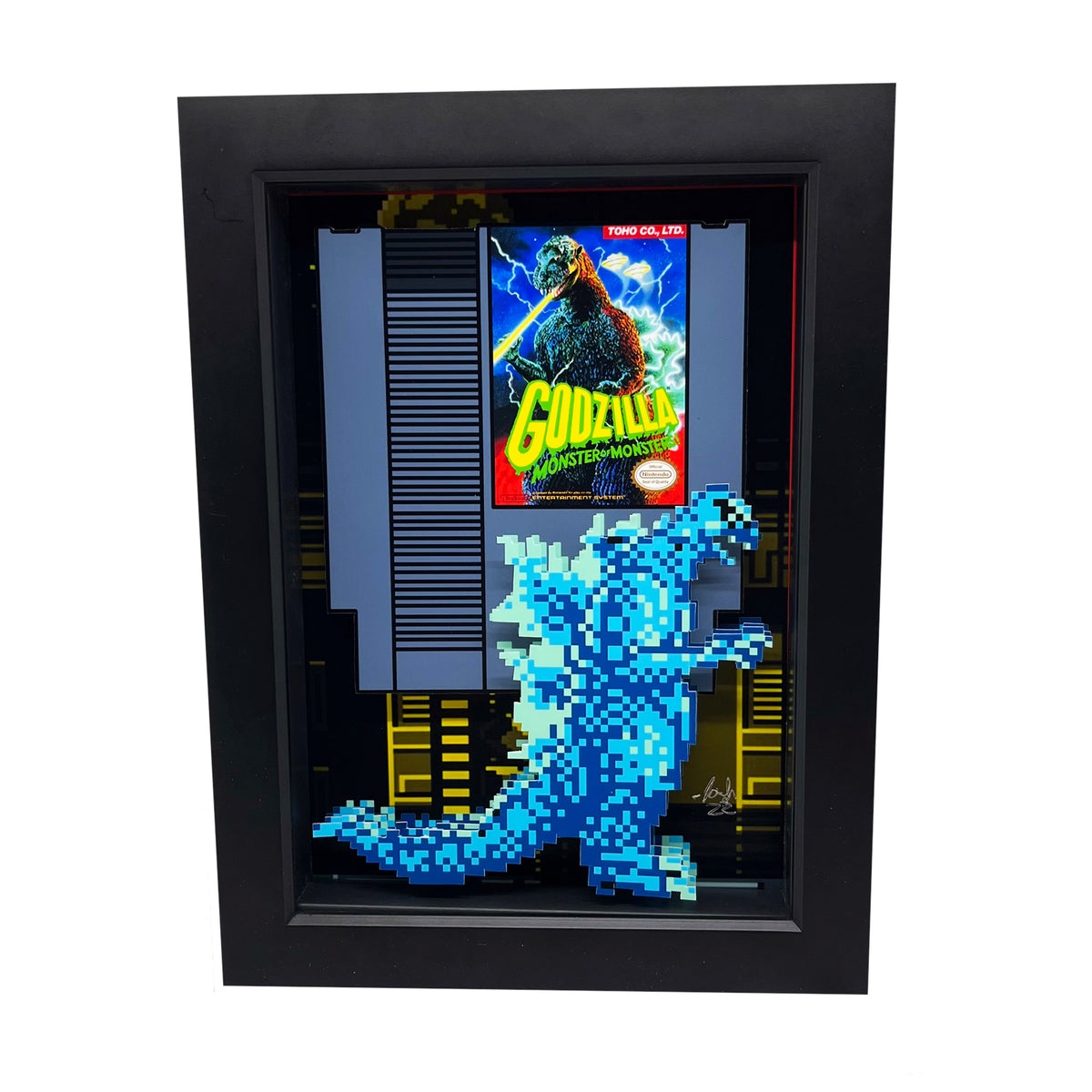 NES Godzilla 3D Art – PopsicArt