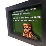 NES Bad Dudes 3D Art